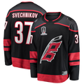Rebec C.Hurricanes #37 Andrei Svechnikov Black 2026 Stanley Cup Champions Home Breakaway Stitched Jerseys
