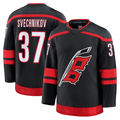 Rebec C.Hurricanes #37 Andrei Svechnikov Black Home Premium Stitched Jerseys