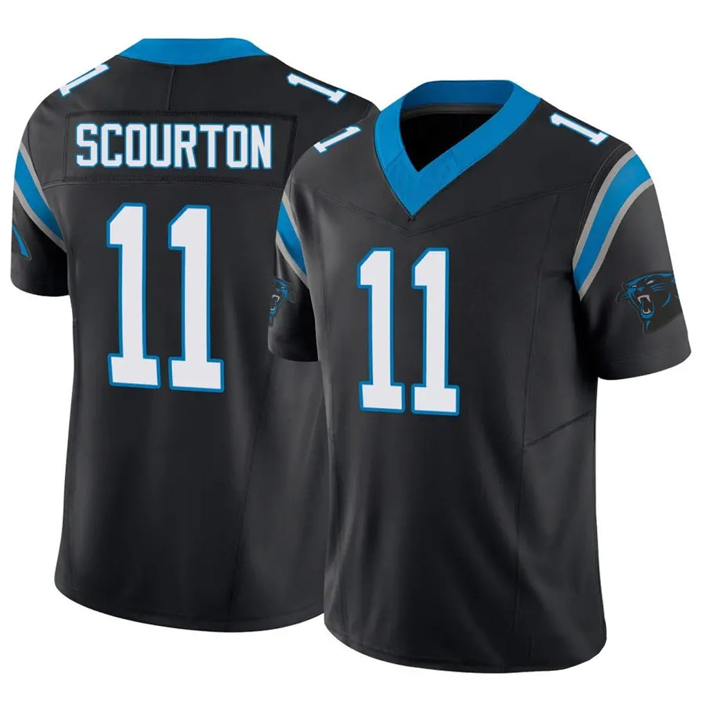 Rebec C.Panthers #11 Nic Scourton Player Black Vapor F.U.S.E. Limited Stitched Jerseys
