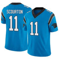 Rebec C.Panthers #11 Nic Scourton Player Blue Limited Vapor F.U.S.E. Home Game Jerseys