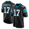 Rebec C.Panthers #17 Xavier Legette Player Black Game Stitched Jerseys