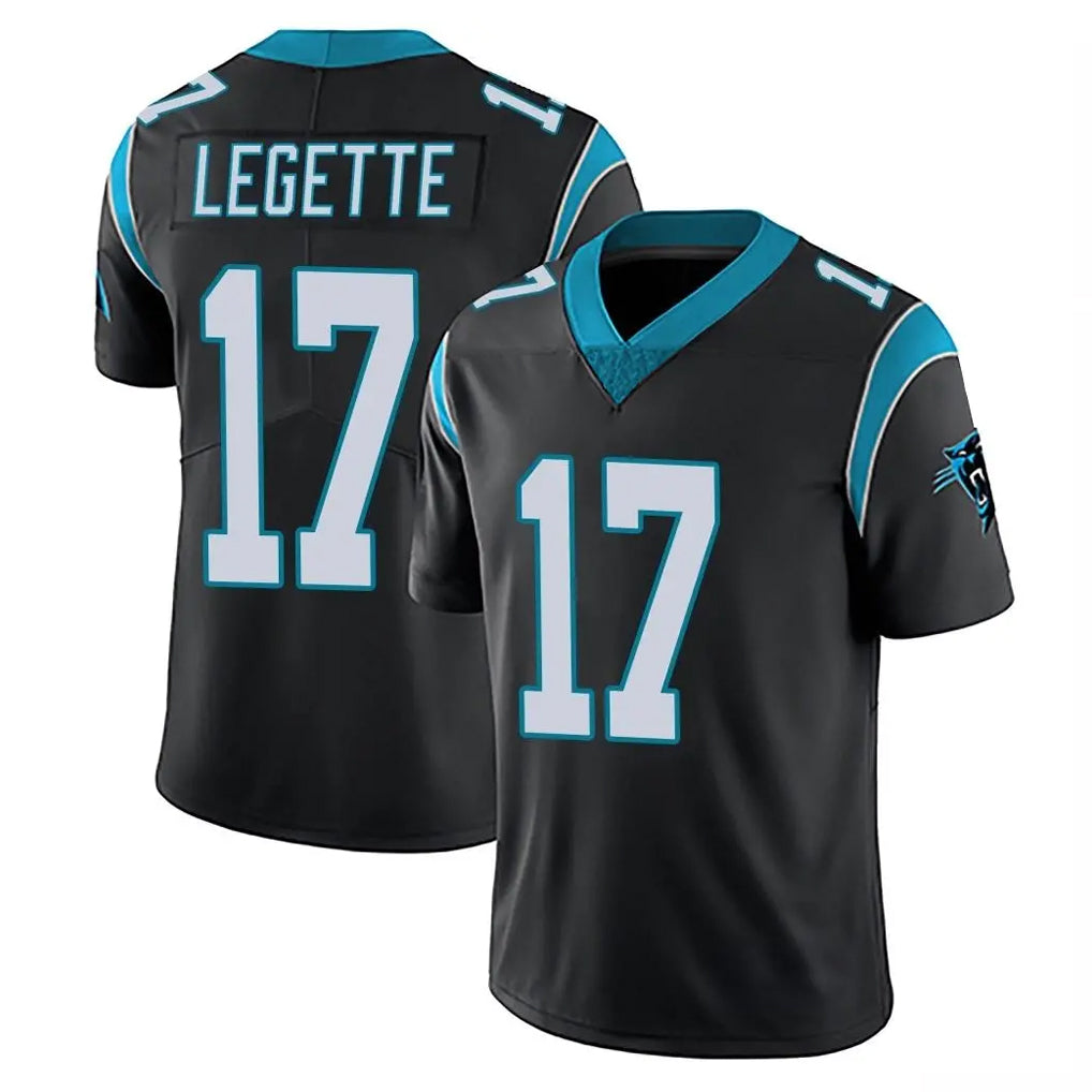 Rebec C.Panthers #17 Xavier Legette Player Black Vapor Untouchable Limited Game Stitched Jerseys