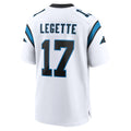 Rebec C.Panthers #17 Xavier Legette Player White Home Game Stitched Jerseys