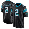 Rebec C.Panthers #2 Mike Jackson Player Black Game Stitched Jerseys