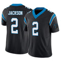 Rebec C.Panthers #2 Mike Jackson Player Black Vapor F.U.S.E. Limited Home Game Stitched Jerseys