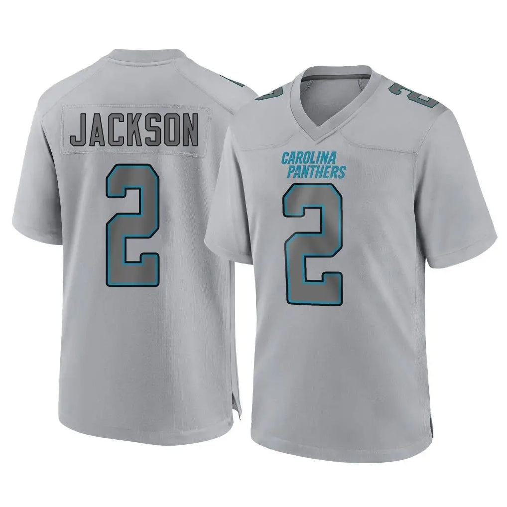Rebec C.Panthers #2 Mike Jackson Player Gray Atmosphere Fashion Game Stitched Jerseys