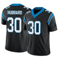 Rebec C.Panthers #30 Chuba Hubbard Player Black Vapor F.U.S.E. Limited Home Game Stitched Jerseys