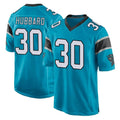Rebec C.Panthers #30 Chuba Hubbard Player Blue Game Stitched Jerseys