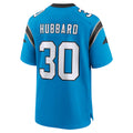 Rebec C.Panthers #30 Chuba Hubbard Player Blue Home Game Stitched Jerseys