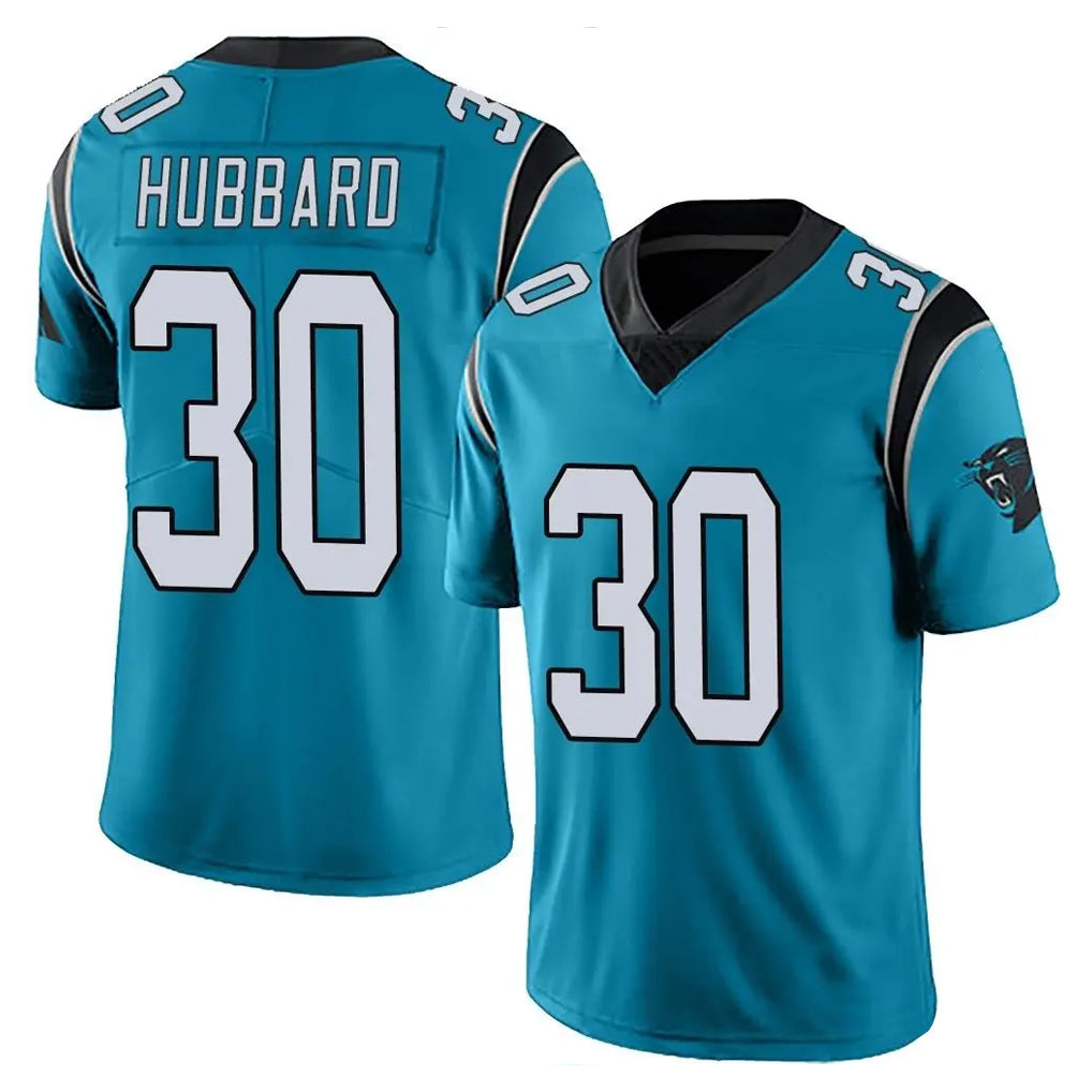 Rebec C.Panthers #30 Chuba Hubbard Player Blue Vapor Untouchable Limited Game Stitched Jerseys