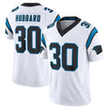 Rebec C.Panthers #30 Chuba Hubbard Player White Vapor F.U.S.E. Limited Home Game Stitched Jerseys