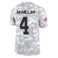 Rebec C.Panthers #4 Tetairoa McMillan Player Arctic Camo Salute to Service Limited Game Stitched Jerseys