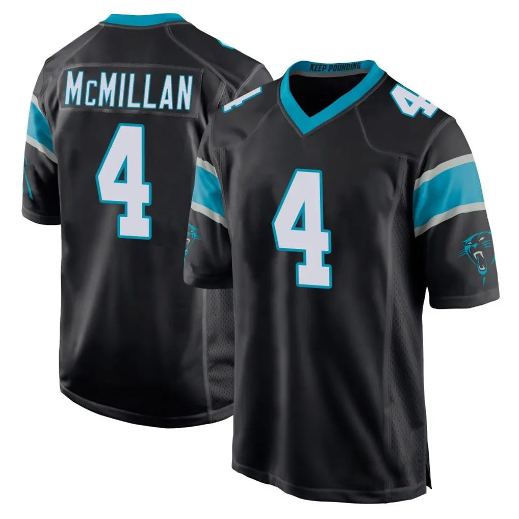 Rebec C.Panthers #4 Tetairoa McMillan Player Black Game Stitched Jerseys