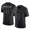 Rebec C.Panthers #4 Tetairoa McMillan Player Black Limited Reflective Game Stitched Jerseys