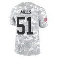 Rebec C.Panthers #51 Sam Mills Player Arctic Camo Salute to Service Limited Game Stitched Jerseys