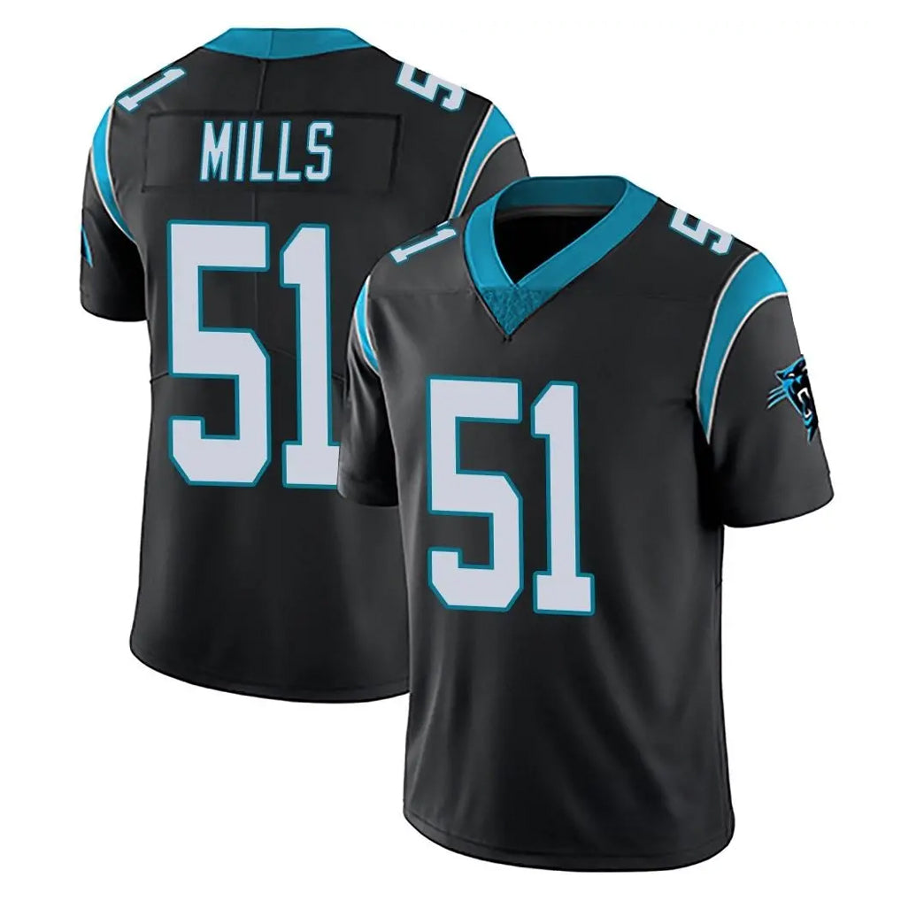 Rebec C.Panthers #51 Sam Mills Player Black Vapor Untouchable Limited Game Stitched Jerseys