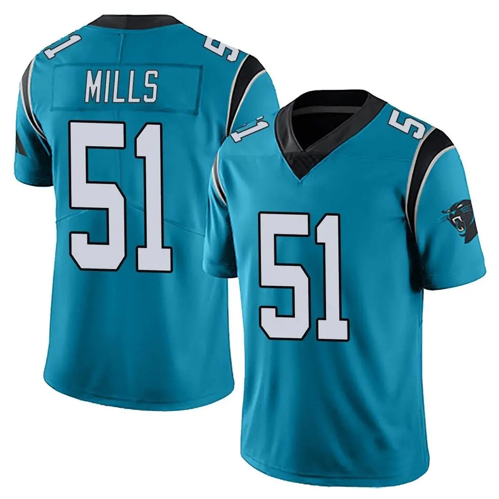 Rebec C.Panthers #51 Sam Mills Player Blue Vapor Untouchable Limited Game Stitched Jerseys
