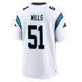Rebec C.Panthers #51 Sam Mills Player White Home Game Stitched Jerseys