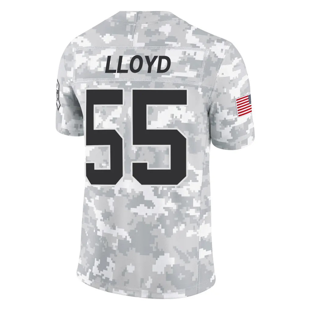 Rebec C.Panthers #55 Devin Lloyd Player Arctic Camo Salute to Service Limited Game Stitched Jerseys