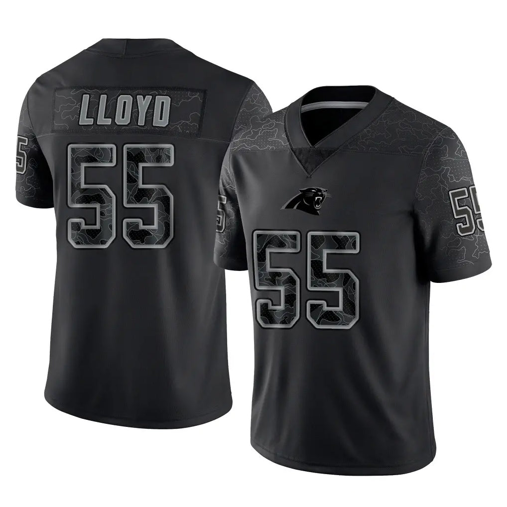 Rebec C.Panthers #55 Devin Lloyd Player Black Limited Reflective Game Stitched Jerseys