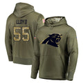 Rebec C.Panthers #55 Devin Lloyd Player Olive Salute to Service Hoodies Stitched Jerseys
