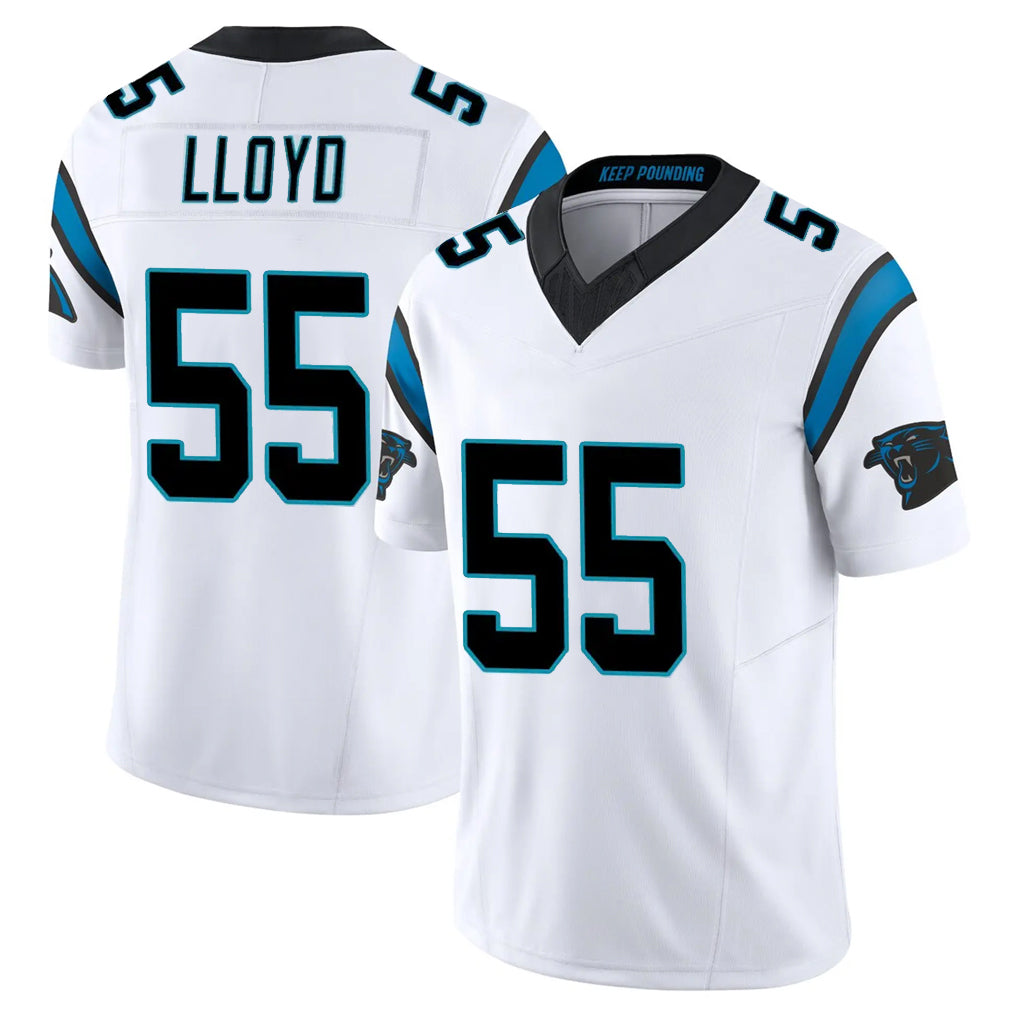 Rebec C.Panthers #55 Devin Lloyd Player White Vapor F.U.S.E. Limited Home Game Stitched Jerseys