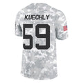 Rebec C.Panthers #59 Luke Kuechly Player Arctic Camo Salute to Service Limited Game Stitched Jerseys