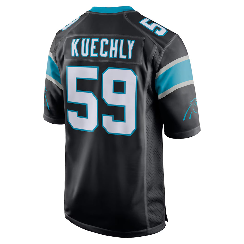 Rebec C.Panthers #59 Luke Kuechly Player Black Game Stitched Jerseys