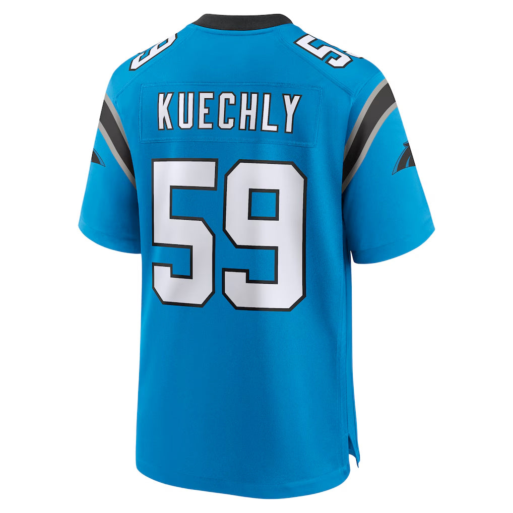 Rebec C.Panthers #59 Luke Kuechly Player Blue Home Game Stitched Jerseys