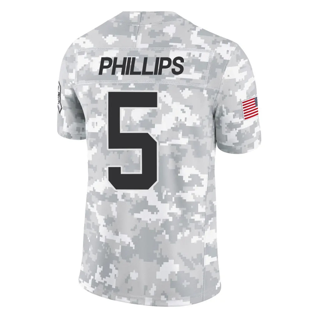 Rebec C.Panthers #5 Jaelan Phillips Player Arctic Camo Salute to Service Limited Game Stitched Jerseys