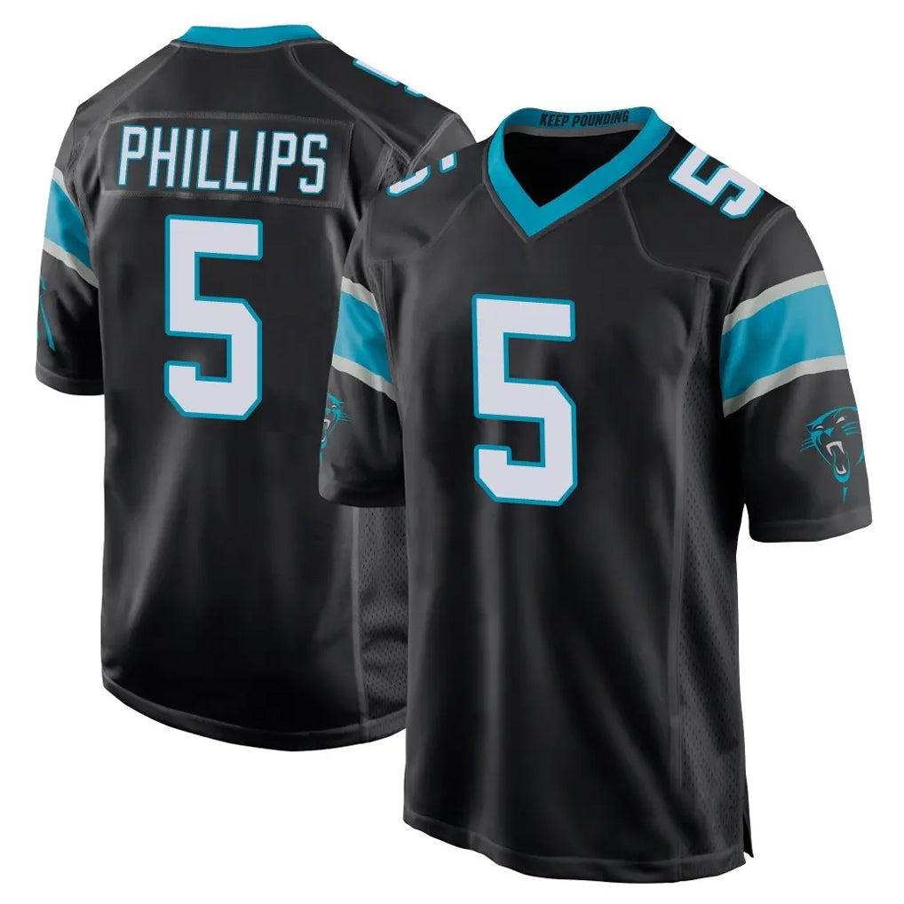 Rebec C.Panthers #5 Jaelan Phillips Player Black Game Stitched Jerseys