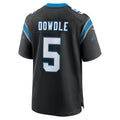 Rebec C.Panthers #5 Rico Dowdle Player Black Home Game Stitched Jerseys