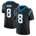 Rebec C.Panthers #8 Jaycee Horn Player Black Vapor F.U.S.E. Limited Home Game Stitched Jerseys