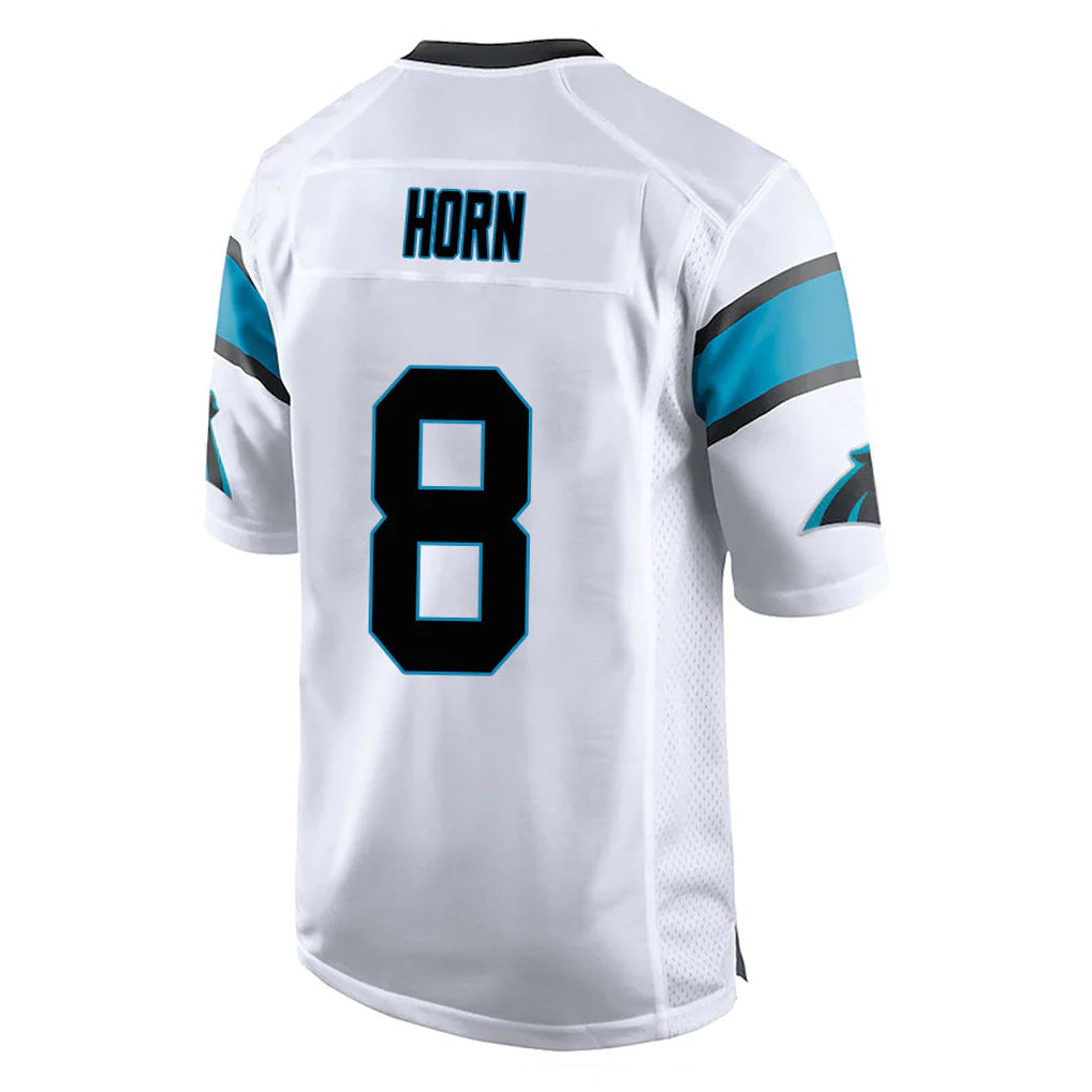 Rebec C.Panthers #8 Jaycee Horn Player White Game Stitched Jerseys
