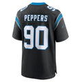 Rebec C.Panthers #90 Julius Peppers Player Black Home Game Stitched Jerseys
