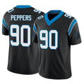 Rebec C.Panthers #90 Julius Peppers Player Black Vapor F.U.S.E. Limited Home Game Stitched Jerseys