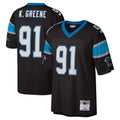Rebec C.Panthers #91 Kevin Greene Player Black Mitchell & Ness Legacy Replica Stitched Jerseys