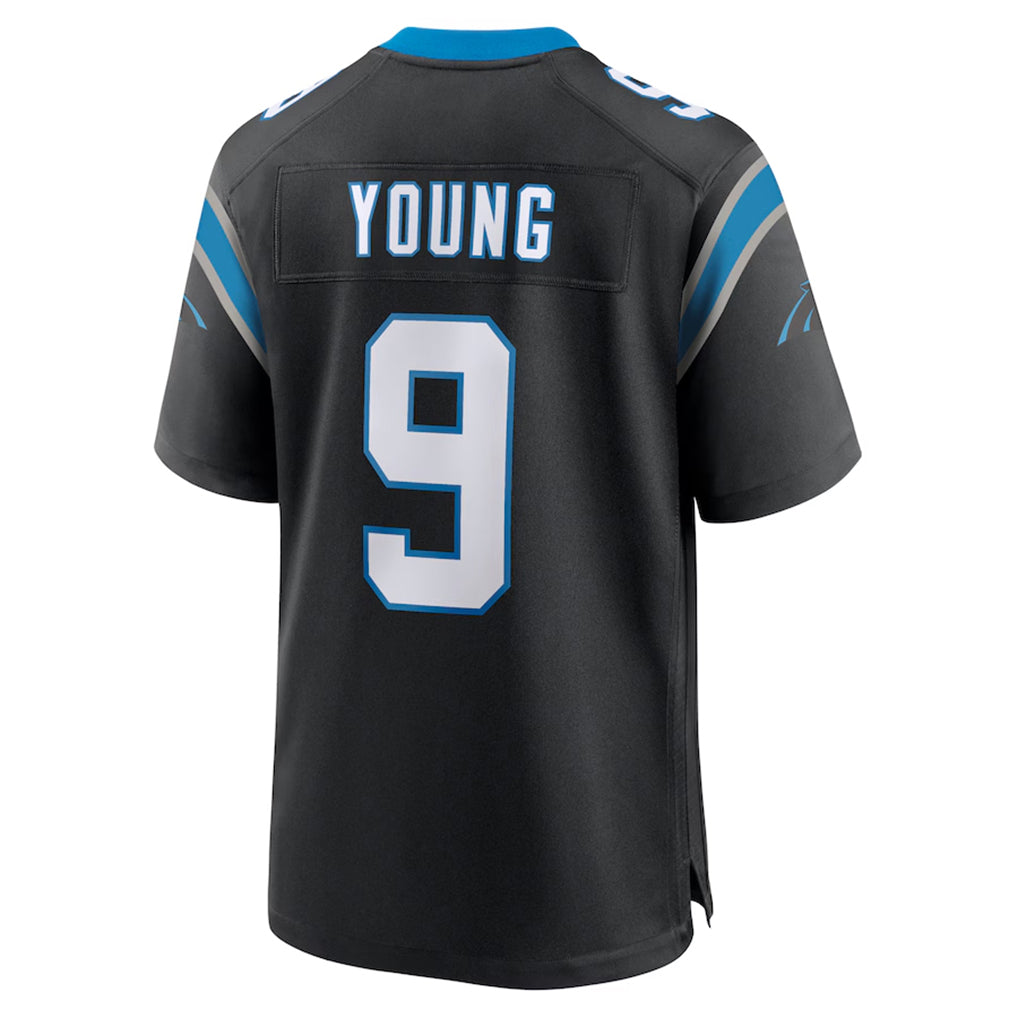 Rebec C.Panthers #9 Bryce Young Player Black Home Game Stitched Jerseys