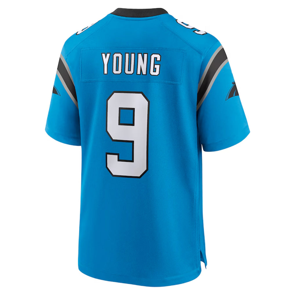 Rebec C.Panthers #9 Bryce Young Player Blue Home Game Stitched Jerseys