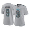 Rebec C.Panthers #9 Bryce Young Player Gray Atmosphere Fashion Game Stitched Jerseys