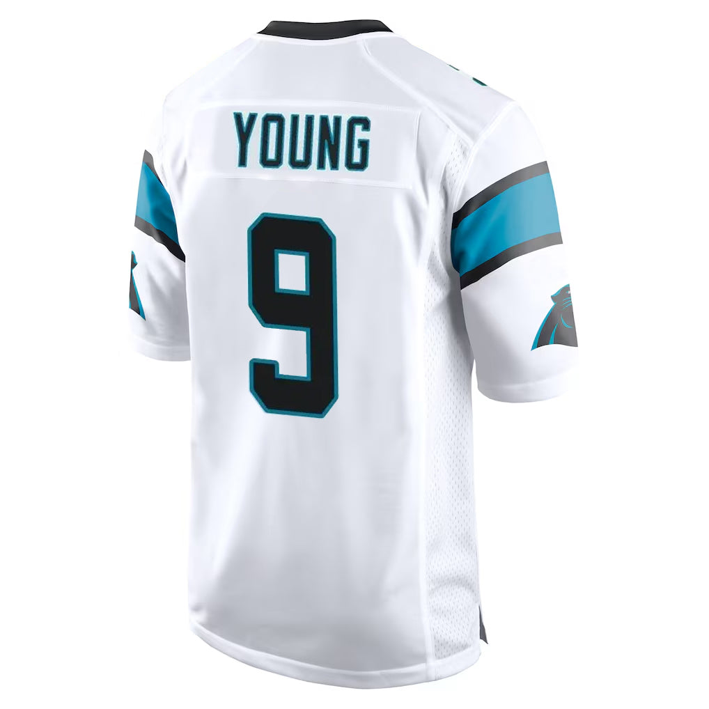 Rebec C.Panthers #9 Bryce Young Player White Game Stitched Jerseys