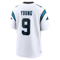 Rebec C.Panthers #9 Bryce Young Player White Home Game Stitched Jerseys