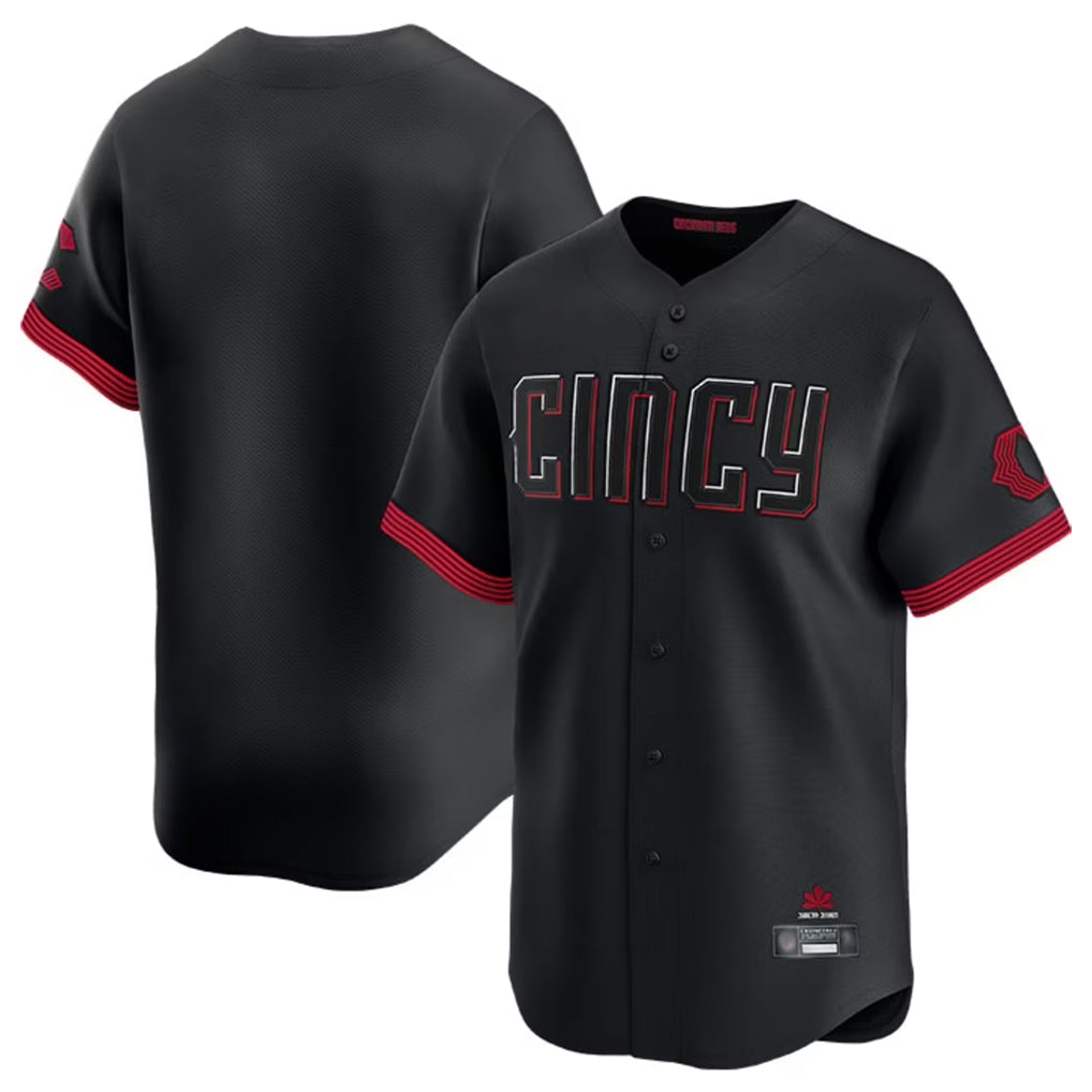 Rebec C.Reds Black City Connect Home Limited Blank Player Stitched Jerseys