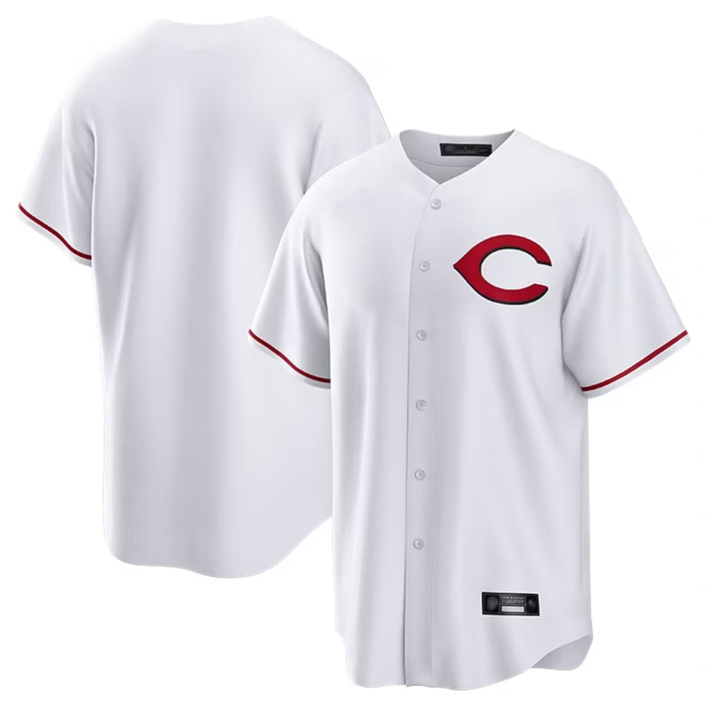 Rebec C.Reds White Home Game Blank Player Stitched Jerseys