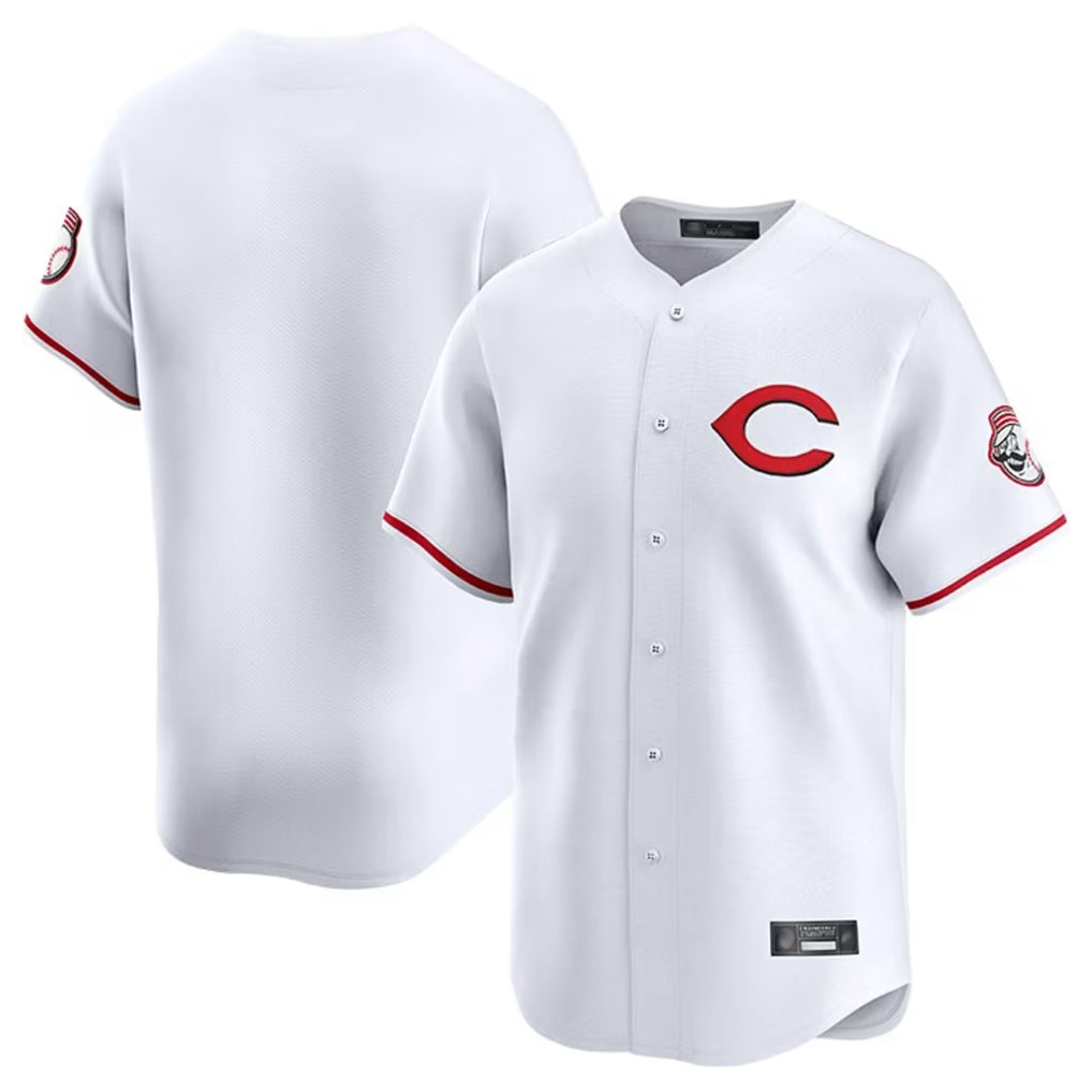 Rebec C.Reds White Limited Home Blank Player Stitched Jerseys