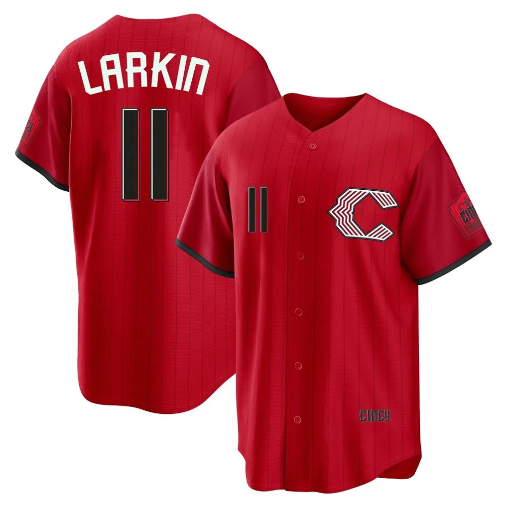 Rebec C.Reds #11 Barry Larkin Player Red 2026 City Connect Home Game Stitched Jerseys