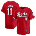 Rebec C.Reds #11 Barry Larkin Player Red Home Limited Stitched Jerseys