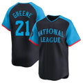 Rebec C.Reds #21 Hunter Greene Player Navy Limited National League All-Star Game Stitched Jerseys
