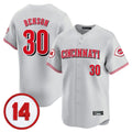 Rebec C.Reds #30 Ken Griffey Player Gray Vapor Premier Limited Home Stitched Jerseys