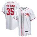 Rebec C.Reds #35 Jose Trevino Player White Game Home Stitched Jerseys